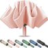 Compact Travel Umbrella, Portable Reverse Folding Car Umbrella, Large Windproof and Waterproof Inverted Umbrella, Automatic, 10 Ribs