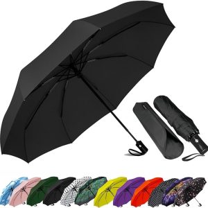 SIEPASA Windproof Travel Compact Umbrella-Automatic Umbrellas for Rain-Compact Folding Umbrella, Travel Umbrella Compact, Small Portable Windproof Umbrellas for Men Women Teenage.